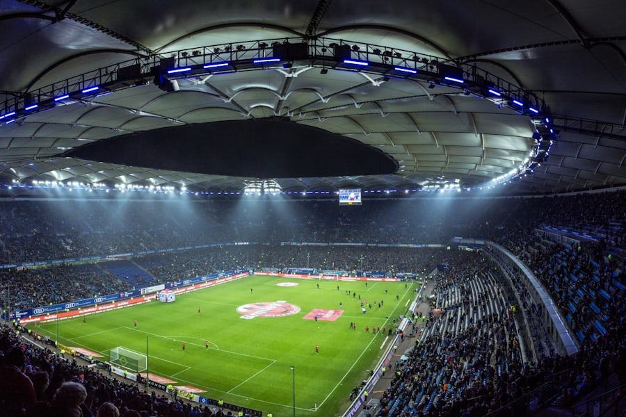 Layar pertandingan dan pasar taruhan bola